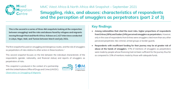 Smuggling, risks, and abuses (2 of 3)