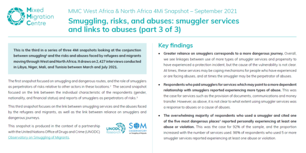 Smuggling, risks, and abuses (3 of 3)