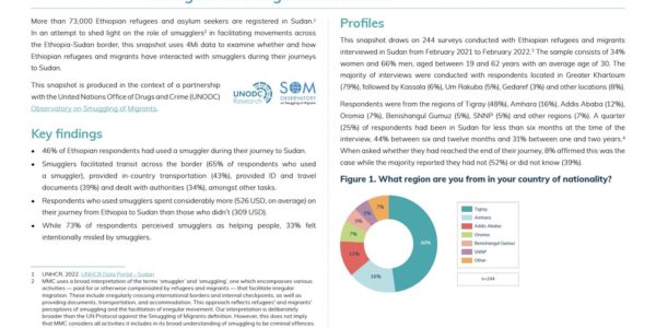 The use of smugglers among Ethiopian refugees and migrants in Sudan