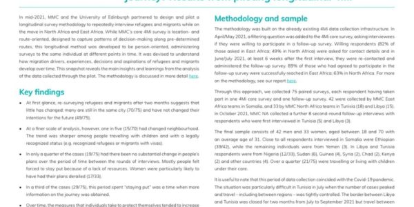 What changes over the course of the migration journey?